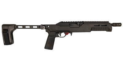 Franklin Armory 0230000BLK F22  22 LR 10+1 8" Black Threaded Barrel, Black Aluminum Receiver w/Picatinny Rail, SB Tactical 1913 Brace