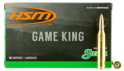 HSM 25061N Game King  25-06 Rem 100 gr Sierra GameKing Spitzer Boat Tail 20 Per Box/ 20 Case