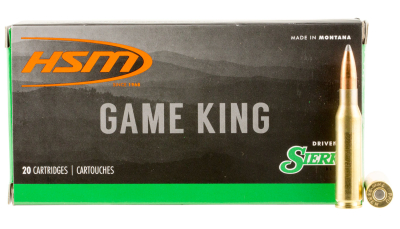 HSM 7MM089N Game King  7mm-08 Rem 160 gr Sierra GameKing Spitzer Boat Tail 20 Per Box/ 25 Case