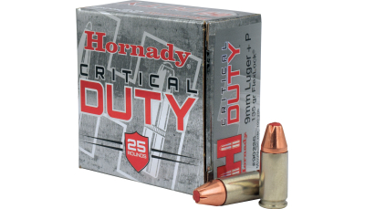 Hornady 90226 Critical Duty  9mmLuger+P 135gr Hornady FlexLock 25 Per Box/10 Case