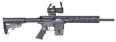 Smith & Wesson 12724 M&P15-22 Sport OR *CT, MA, MD, NJ Compliant 22 LR 16.50" 10+1 Black Fixed Black Synthetic Stock Black Polymer Grip Right Hand S&W M&P Red/Green Dot