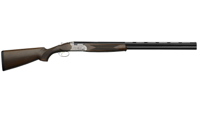 Beretta USA J686FR8 Silver Pigeon I 28/410 Gauge 28", Silver/Blued, Fixed Checkered Oil Walnut Stock