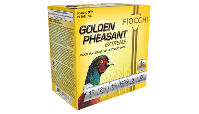 Fiocchi 12GPX6 Golden Pheasant Extrema 12Gauge 2.75" 1 3/8oz 6Shot 25 Per Box/10 Case