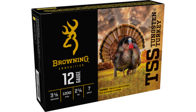 Browning Ammo B193921247 TSS Tungsten Turkey 12Gauge 3.50" 2 1/4oz Tungsten 7Shot 5 Per Box/10 Case
