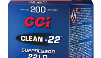 CCI 980CC Clean-22 Suppressor 22 LR 45 gr Lead Round Nose 200 Per Box/ 10 Case