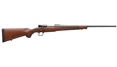 Winchester Guns 535200299 Model 70 Featherweight 6.8 Western 3+1 Cap 24" Brushed Polish Blued Rec/Barrel Satin Walnut Fixed with Feather Checkering Stock Right Hand with MOA Trigger System (Full Size)