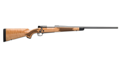 Winchester Repeating Arms 535218299 Model 70 Super Grade 6.8 Western Caliber with 3+1 Capacity, 24" Barrel, Polished Blued Metal Finish, Gloss AAA Maple Stock & No Sights Right Hand (Full Size)