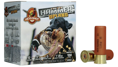HEVI-Shot HS29125 HEVI-Hammer Upland 12Gauge 3" 1 1/8oz Steel/Bismuth 5Shot 25 Per Box/10 Case