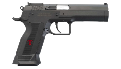 Tanfoglio IFG TFSTOCK3P10 Stock III Full Size 10mm Auto 13+1, Black Polygonal Rifled Barrel, Black Serrated Slide, Black Polymer Frame w/Beavertail, Black Polymer Grip