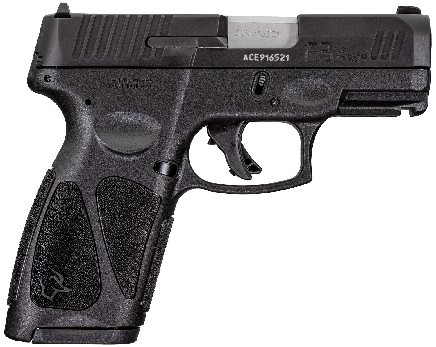 Taurus 1G3XSR903110 G3X  Full Size Frame 9mm Luger 10+1 3.26" Matte Stainless Steel Barrel, Matte Black Tenifer Serrated Steel Slide, Black Polymer Frame w/Picatinny Rail, Black Polymer Grip