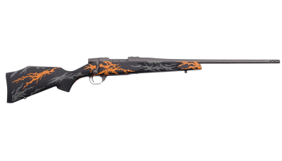 Weatherby VYH65CMR2B Vanguard Compact Hunter 6.5 Creedmoor 4+1 20", Tungsten Gray Barrel/Rec, Black w/Gray & Orange Sponge Accents Monte Carlo Stock, Accubrake Muzzle Brake