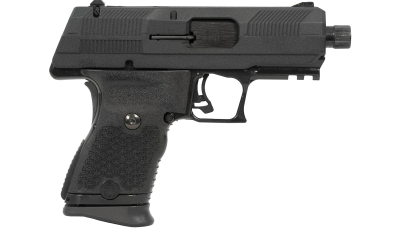 Hi-Point YC9YEET YC9  9mm Luger 10+1 4.12" Black Steel Threaded Barrel, Black w/Engraved "Yeet Cannon" YC9 Styled/Serrated Slide, Black Polymer Frame w/Picatinny Rail, Black Plastic Grips