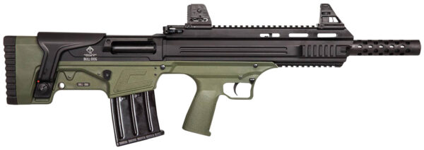 ATI ATIG20BDG Bulldog  20 Gauge Semi-Auto 3" 5+1 18.50" Black Steel Barrel, Black Aluminum Receiver, Picatinny Mount, Green Fixed Bullpup Stock