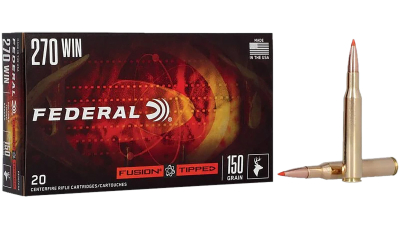 Federal F270TFS2 Fusion  270Win 150gr Bonded Soft Point 20 Per Box/10 Case