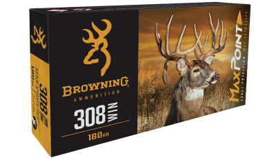 Browning Ammo B192103082 Max Point  308Win 168gr 20 Per Box/10 Case