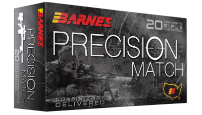 Barnes Bullets 32017 Precision Match  223Rem 55gr Match Burner OTM BT 20 Per Box/10 Case