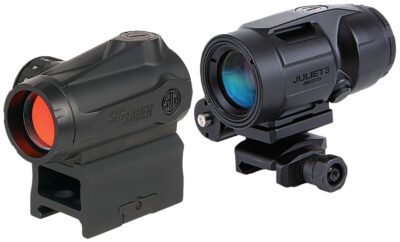 Sig Sauer Electro-Optics SORJMSR501 Romeo-MSR Gen II w/Juliet5 Micro Magnifier Black 1x20mm/5x42mm, 2 MOA Red Dot and Magnifier
