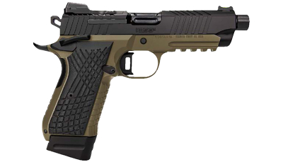 Kimber Mfg.,inc 3100023 KDS9C TFS 9mm 15+1 18+1 4.60" FDE/Black Front and Rear Serrations Stainless Steel G-10 Grip
