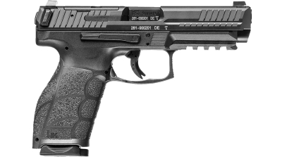 HK 81001065 VP9A1 F Full Size Frame 9mm Luger 15+1 4.53" Black Steel Barrel, Optic Ready/Serrated Steel Slide, Black Polymer Frame w/Picatinny Rail, Interchangeable Backstrap Grip, Ambidextrous