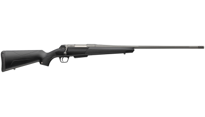 Winchester Repeating Arms 535801294 XPR Extreme 6.5 PRC 3+1 24" Tungsten Cerakote Fluted Threaded Barrel & Drilled & Tapped Steel Receiver, Fixed Black Synthetic Stock