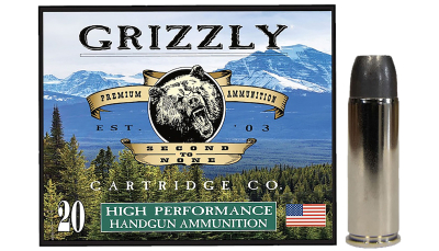 Grizzly Ammo GC45C+P14   45Colt+P 335gr Wide Long Nose Gas Check 20 Per Box/10 Case