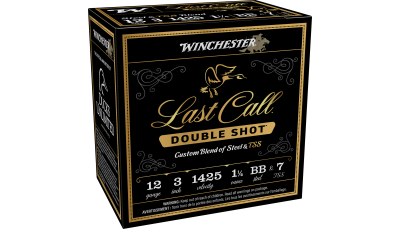 Winchester Ammo LCDS1237 Last Call Double Shot 12Gauge 3" 1 1/4oz BBSteel/7TSS Shot 25 Per Box/10 Case