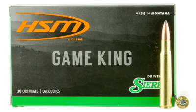 HSM 300RUM12N Game King  300 RUM 165 gr Sierra GameKing Spitzer Boat Tail 20 Per Box/ 20 Case