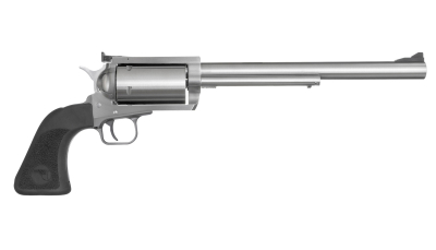 Magnum Research BFR460SW10 BFR Long Cylinder Large Frame 460 S&W Mag 5 Shot, 10" Brushed Stainless Steel Barrel, Cylinder & Frame, Black Rubber Grip, Exposed Hammer