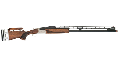 TriStar 35414 TT-15A Unsingle USA 12 Gauge 1rd 2.75" 34" Adjustable Rib Barrel Silver Rec Walnut Fixed with Adjustable Comb Stock Right Hand (Full Size) Includes 3 Extended MobilChoke