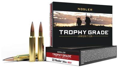 Nosler 60099 Trophy Grade Long-Range 33Nosler 265gr Nosler Spitzer AccuBond Long Range 20 Per Box/10 Case