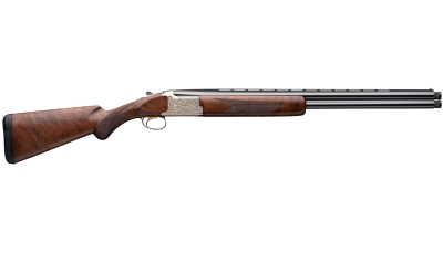 Browning 018163305 Citori Feather Lightning 12 Gauge 3" 2rd 26" Blued Steel Barrels, Satin Nickel Finished Engraved Alloy Receiver, American Black Walnut Stock With Lightening Style Grip