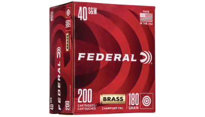 Federal WM52232 Champion Training 40S&W 180gr Full Metal Jacket 200 Per Box/5 Case