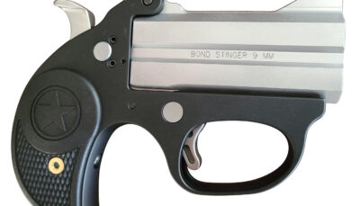 Bond Arms BASL Stinger  9mm Luger 2rd 3" Matte Stainless Steel Barrel, Anodized 7075-T6 Aluminum Frame, Rebounding Hammer, Black Rubber Grip, Manual Safety