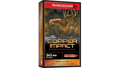Winchester Ammo X243CLF Copper Impact  243Win 85gr Copper Extreme Point Lead Free 20 Per Box/10 Case