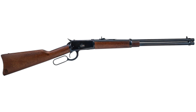 Heritage Mfg H92044201 92 Ranch Hand 44 Mag 10rd 20" Black Polished Steel Barrel, Black Polished Alloy Steel Receiver, Fixed Hardwood Stock