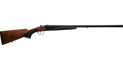 Charles Daly 930387 500 Coach 20 Gauge Break Open 3" 2rd 20" Black Side By Side Barrel, Steel Receiver, Fixed w/Pistol Grip Checkered Walnut Walnut Stock