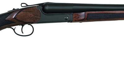 Charles Daly 930391 500 Coach 20 Gauge Break Open 3" 2rd 20" Black Side By Side Barrel, Steel Receiver, Fixed w/Pistol Grip Checkered Walnut Walnut Stock