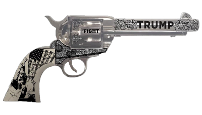 Traditions SAT73132FT 1873  45 Long Colt 6rd 5.50" Nickel White PVC Grip