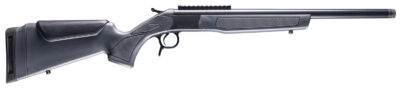 CVA CR4441 Scout  400 Legend 1rd 20" Blued Threaded Barrel, Blued Picatinny Rail Receiver, Stealth Gray Fixed Synthetic Stock