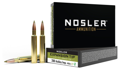 Nosler 40067 E-Tip  280Ackley Improved 140gr E Tip Lead Free 20 Per Box/10 Case