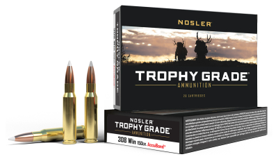 Nosler 60056 Trophy Grade  308Win 150gr Nosler AccuBond 20 Per Box/10 Case