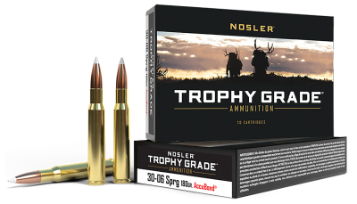 Nosler 46134 Trophy Grade  30-06Springfield 180gr Nosler AccuBond 20 Per Box/10 Case