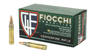 FIOCCHI 223REM 55GR FMJBT 50/1000