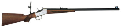 Davide Pedersoli 010S822457 Rolling Block Creedmoor #2 Full Size 45-70 Gov 1rd, 30" Blued Round Steel Barrel, Blued Steel Receiver, Walnut Fixed Stock, Double Set Trigger, Right Hand