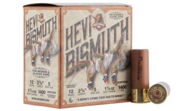 HEVI-Shot HS14715 HEVI-Bismuth Upland 12Gauge 2.75" 1 1/4oz Bismuth 5Shot 25 Per Box/10 Case
