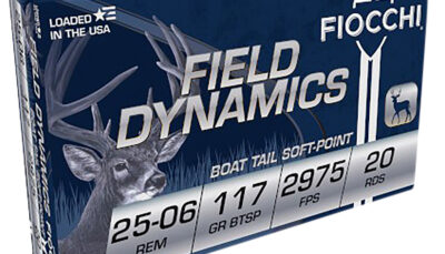 Fiocchi 2506B Field Dynamics  25-06Rem 117gr Pointed Soft Point 20 Per Box/10 Case