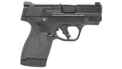 Smith & Wesson 13250 M&P Shield Plus Micro-Compact 9mm Luger 10+1/13+1, 3.10" Black Stainless Steel Barrel, Matte Black Armonite Serrated Slide, Matte Black Polymer Frame, No Thumb Safety
