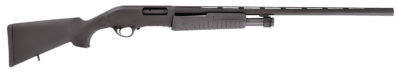 Escort HEFH20280501 Field Hunter  Full Size 20 Gauge Pump 3" 4+1 28" Black Vent Rib Barrel, Black Anodized Aluminum Grooved Receiver, Fixed Black Synthetic Stock, Right Hand