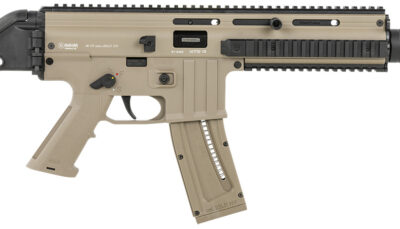 Mauser Rimfire 4150024 M-15 SD Full Size 22 LR 22+1 16.50" Black Tan Steel Receiver Side Folding w/Adj Cheekrest Black Synthetic Stock Right Hand