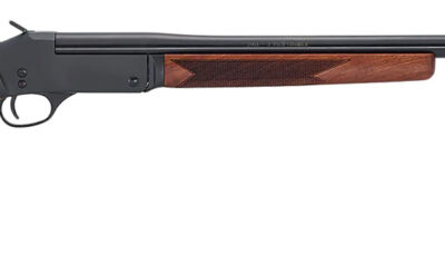 Henry H015Y410 Single Shot Youth 410 Gauge with 22" Blued Barrel, 3" Chamber, 1rd Capacity, Black Metal Finish & American Walnut Stock Right Hand